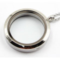 Factory Direclty 30mm Rd 316L Stainless Steel Floating Locket Pendant Without Stones